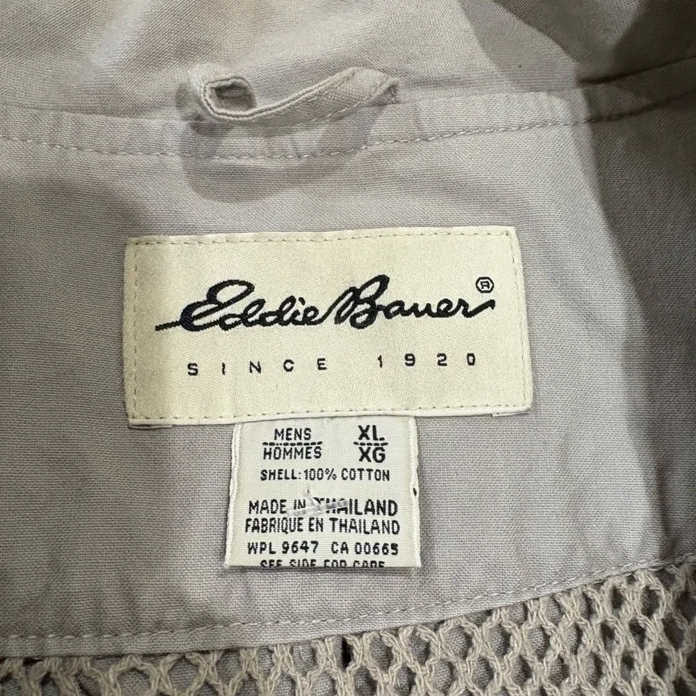Eddie Bauer Fishing Vest Men’s XL Multi Pocket Utility Outdoor Travel